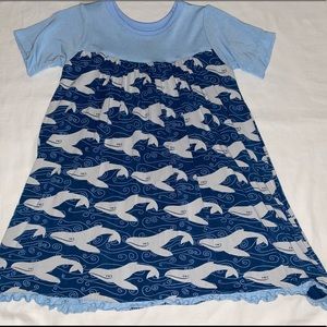Size 2t Kickee Swing Dress Twilight Whales